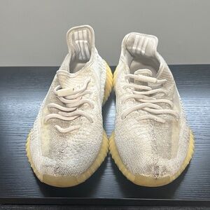 Adidas Cream and Gold Sneakers